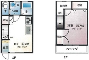 メゾネットTの物件間取画像